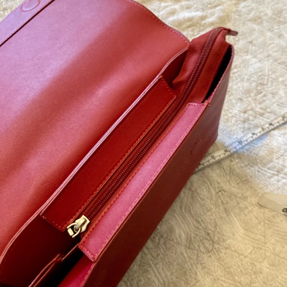 Pixie Mood Red Convertible Purse Backpack - image 7